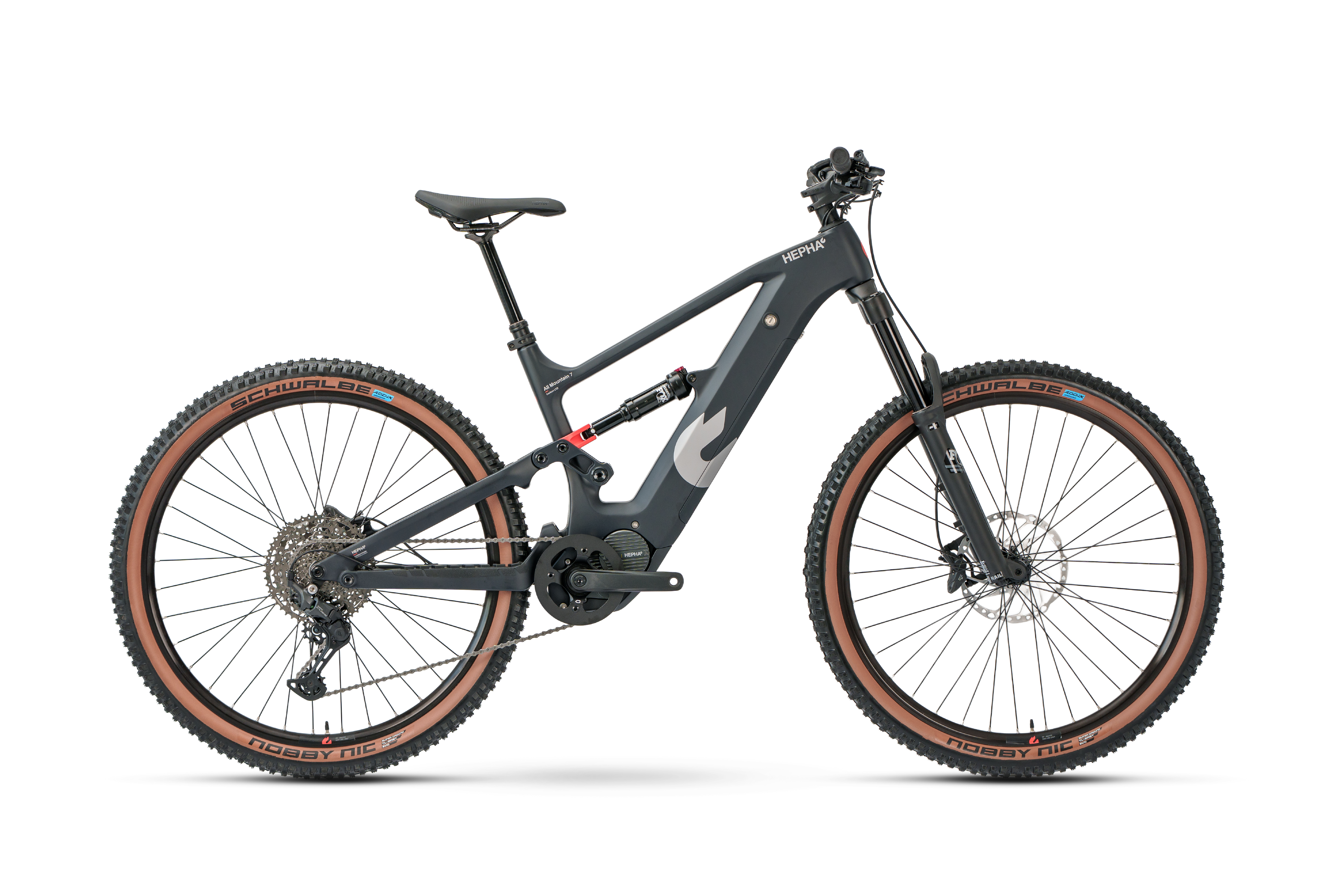 HEPHA All Mountain 7 Carbon Limited E-Fullys (schwarz) 1